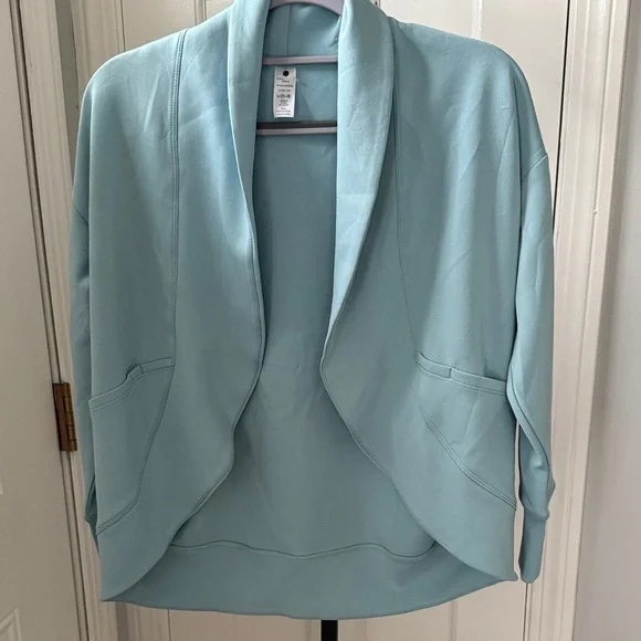 Yogalicious Light Blue Open-Front Blazer Jacket only - Picture 1 of 7